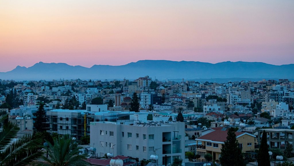 View of Limassol property at dusk